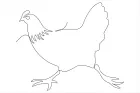 Learn to Draw a Chicken in One Line: Build Drawing Skills with Farmyard Animals