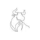One Line Buffalo Head Drawing: Study Structure with a Clean, Elegant Style
