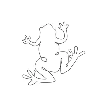 One-Line Cute Frog Drawing: Practice Drawing Friendly Faces with Easy Lines