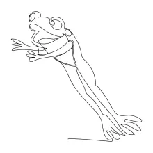 Practice Drawing Frogs with One Line: A Fun Way to Master Basic Animal Forms