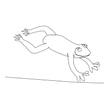 Minimalist Frog Drawing Using One Line: A Beginner-Friendly Drawing Style