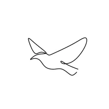 One Line Flying Bird Drawing: Practice Wings and Motion with Simple Lines