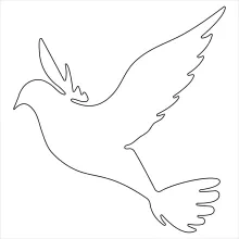 Dove One Line Drawing: Learn Calm Bird Shapes with Simple Drawing Steps