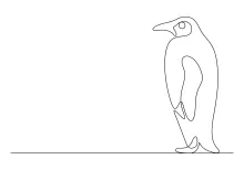 Learn to Draw a Penguin in One Line: A Fun Guide for Young and New Artists