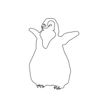 Penguin One Line Sketch: An Easy Way to Practice Animal Drawing Basics