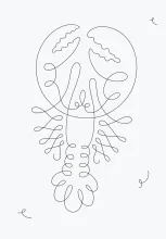 Drawing a Lobster Crayfish with One Line: A Beginner-Friendly Artistic Challenge