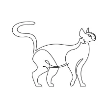 Simple One Line Cat Drawing – Easy and Relaxing Art for All Ages