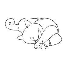 Simple Line Cat Drawing – A Gentle Way to Learn Animal Shapes