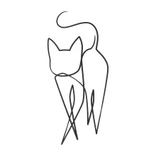 Single Line Cat Drawing – Explore Simple Shapes and Creative Thinking