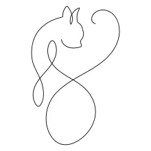 Simple Cat Drawing with One Line – A Fun Start for New Artists