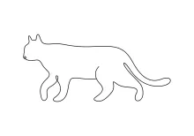 Easy One Line Cat Sketch – Discover Animal Drawing Through Simplicity