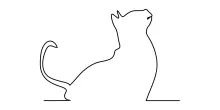 Simple  Line Halloween Cat Drawing – A Fun Way to Learn Minimalist Art