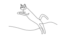 Continuous Cat Drawing in One Line – Practice Calm and Control in Art