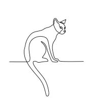 Continuous Cat Drawing with One Line – An Easy Guide to Simple Artistic Expression