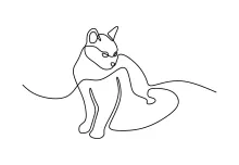 Simple Cat Drawing for Beginners – Create Art Using a Single Line