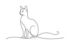 Draw a Cat in One Line – Simple Art Project for Kids and Beginners
