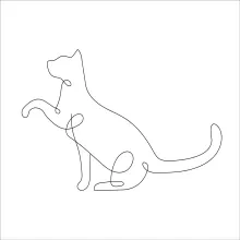 Create an Abstract Cat with One Line – A Fun Way to Practice Creative Thinking