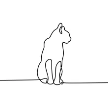  Line Cat Drawing – A Simple Way to Practice Shape and Line Control