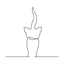 Halloween Cat  Line Drawing – Learn to Draw a Spooky Cat Using Simple Shapes