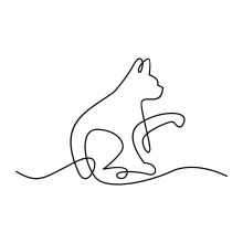 Draw a Cat in One Line – Improve Hand-Eye Coordination with Simple Pet Art