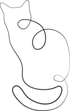 Minimalist Cat Drawing in One Line – Practice Expressive Shapes with Simple Art