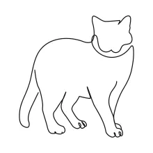  Line Kitten Drawing: Simple Art for Beginners and Kids
