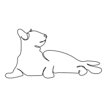 One Line Drawing of a Cat for Kids and Adults: Practice Fun Animal Shapes Easily