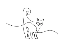  Line Drawing of a Cat: Practice Pet Art with a Simple and Fun Approach