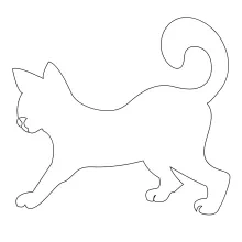  Line Drawing of a House Cat: Build Shape Awareness and Drawing Balance