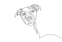 Dog in One-Line Drawing: Easy and Friendly Pet Art