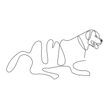One-Line Dog Drawing for Beginners: Build Drawing Confidence with Pet Shapes