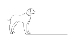 Simple Dog in One Line: Easy Practice for All Ages