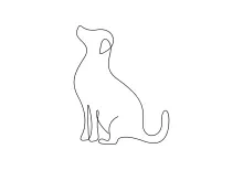 One-Line Pet Drawing: Dog Made Simple and Clear