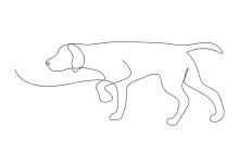 One-Line Dog Drawing: Discover Animal Form Through Simple Line Work