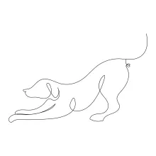 Dog Drawing in One Line: Build Drawing Confidence with Familiar Animals