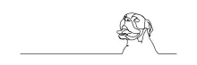 One Line Drawing of a Dog: Explore Friendly Animal Shapes with Easy Techniques