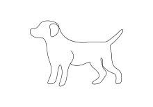 One-Line Dog Practice: Shape, Proportion, and Fun