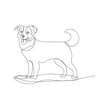 Draw a Dog in One Line: Practice Balance and Structure with Pet Shapes