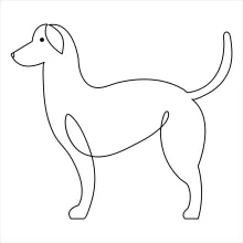 Easy One-Line Dog Art: Great Practice for Animal Body Shapes