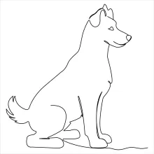 One-Line Dog Drawing: Great Practice for Body Shape and Balance