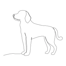 Practice Drawing Dogs Using Simple Line Art: One Line Drawing for All Ages