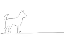 Easy One Line Drawing of a Dog – Fun and Simple for Beginners