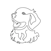 Angry Dog in One Line: Learn Animal Expressions Through Simple Lines