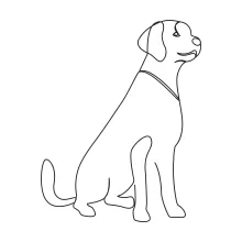 One-Line Dog Drawing for Kids and Beginners: Learn with Familiar Forms