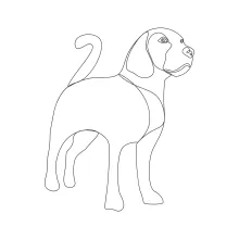 Practice Drawing Dogs with One Line: Simple Pet Art for Young Artists