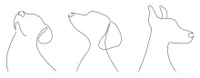 Three Dogs One Line Drawing – Sketch a Group with Simple Technique