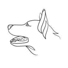 One Line Dog Head Drawing: Explore Animal Expression with Simple Line Art