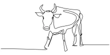 Learn to Draw a Bull with One Line: Simple Art for Animal Lovers