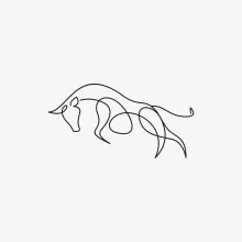 One-Line Bull Drawing for Beginners: Build Confidence with Strong Animal Shapes