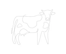 Fun One-Line Cow Drawing: Create Farm Animal Art with Just One Line